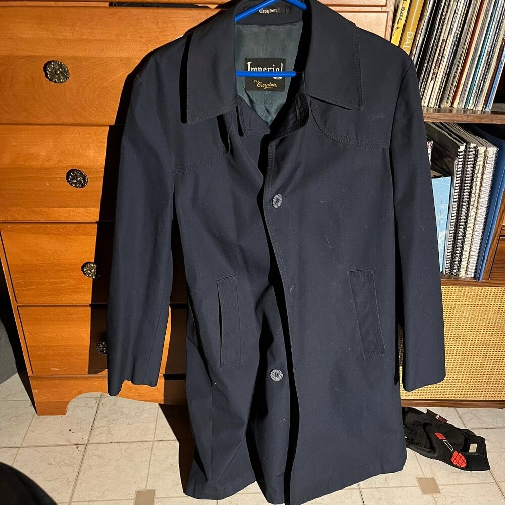 Vintage Imperial by Croydon Navy Coat / Raincoat